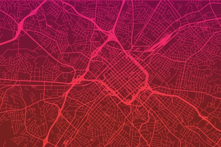 Image of Charlotte over County red gradient.